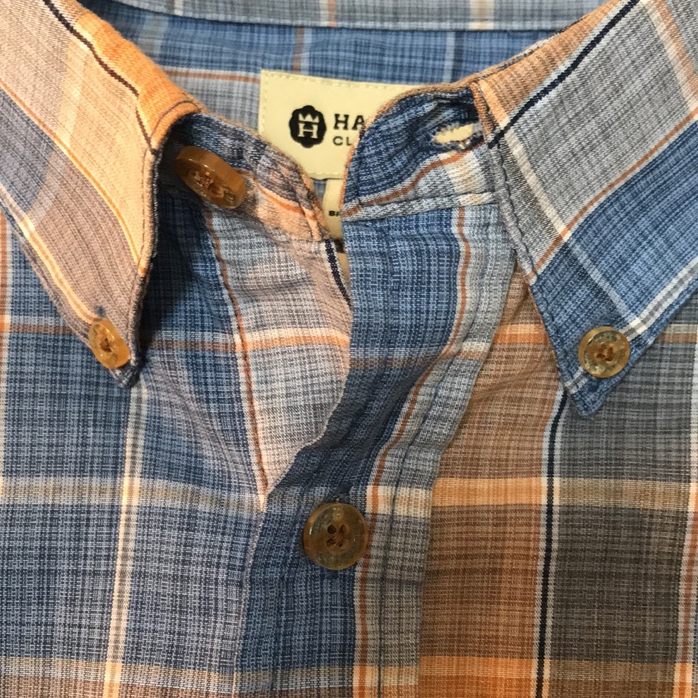 Haggar  Men’s Plaid Shirt - Picture 3 of 6